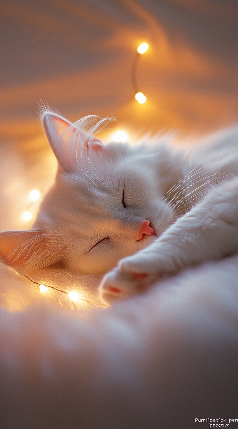 Weiße Katze