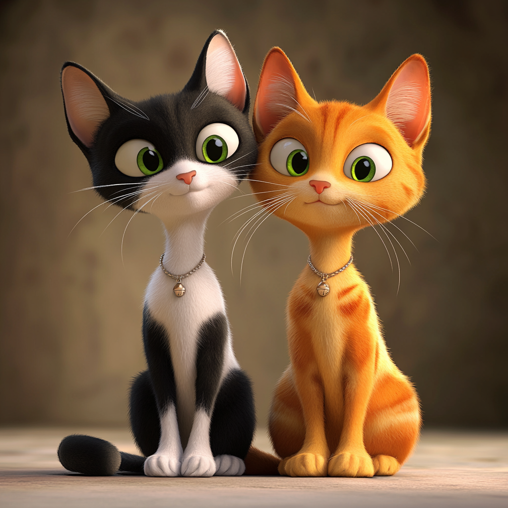 Zwei Katzen